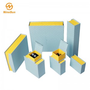 Blaue, gelbe Geschenkbox - Schmuckschatulle, Hochzeits-Geschenk-Boxen für besondere Anlässe